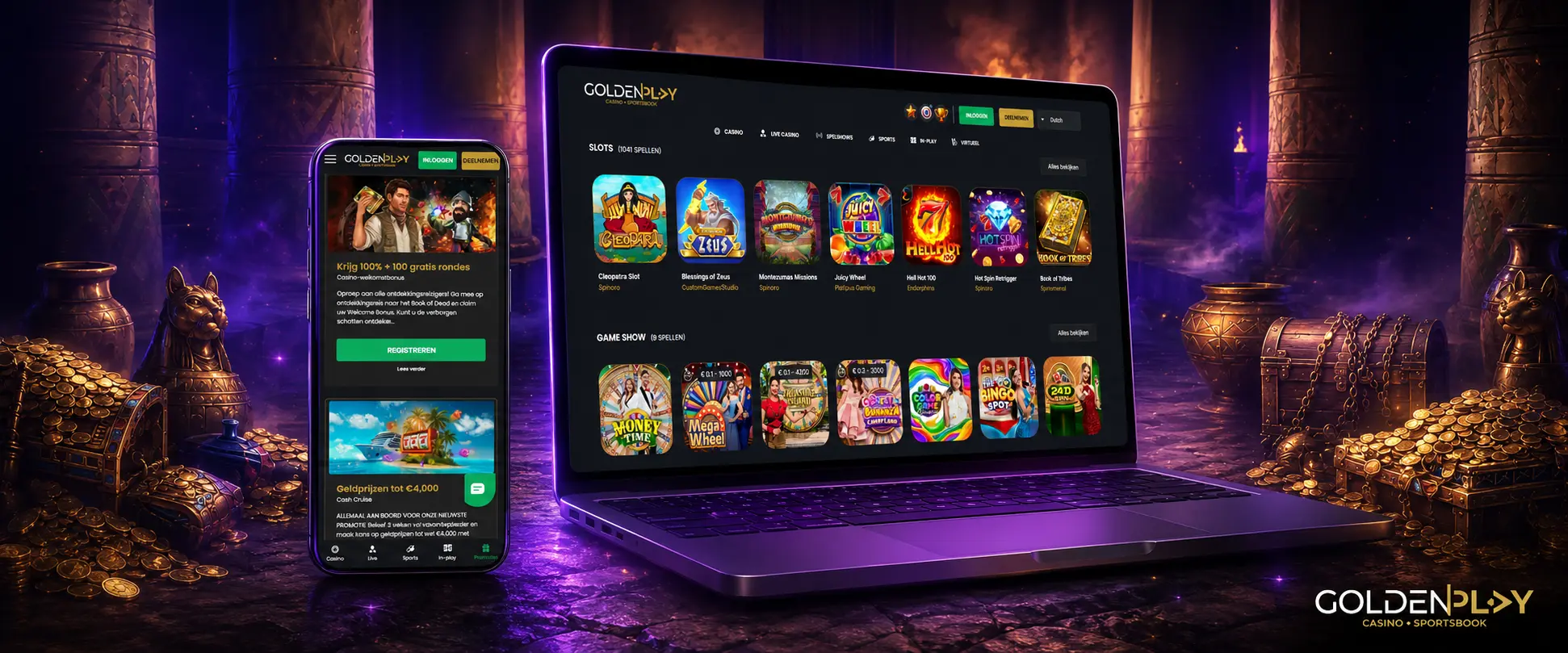 Casinospellen bij Golden Play