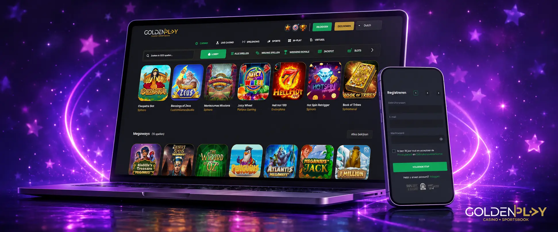 Beginnen met Slots bij Golden Play